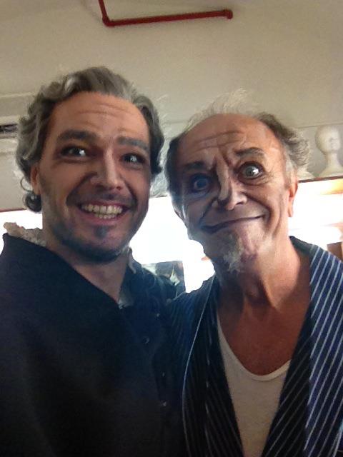 George Andguladze with Leo Nucci Rigoletto Teatro Reggio di Parma 